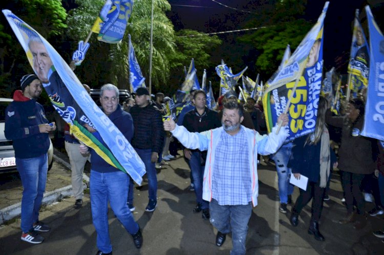 André Puccinelli lança campanha oficial em Ponta Porã com a presença de Carlos Bernardo