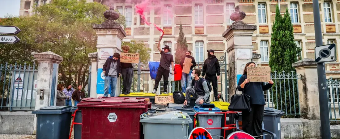 Protestos estudantis na França expõem falta de professores e problemas estruturais nas escolas