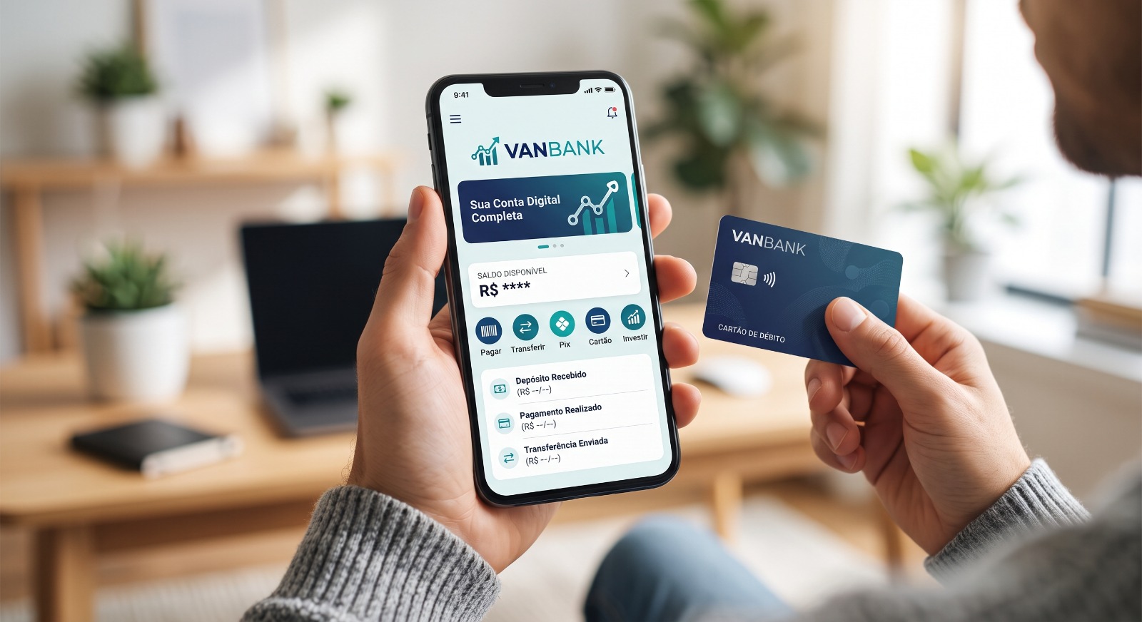 VANBANK: Sua vida financeira merece mais. Comece hoje!